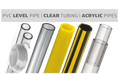 PVC Level Pipe, Clear Tubing, Acrylic Pipes